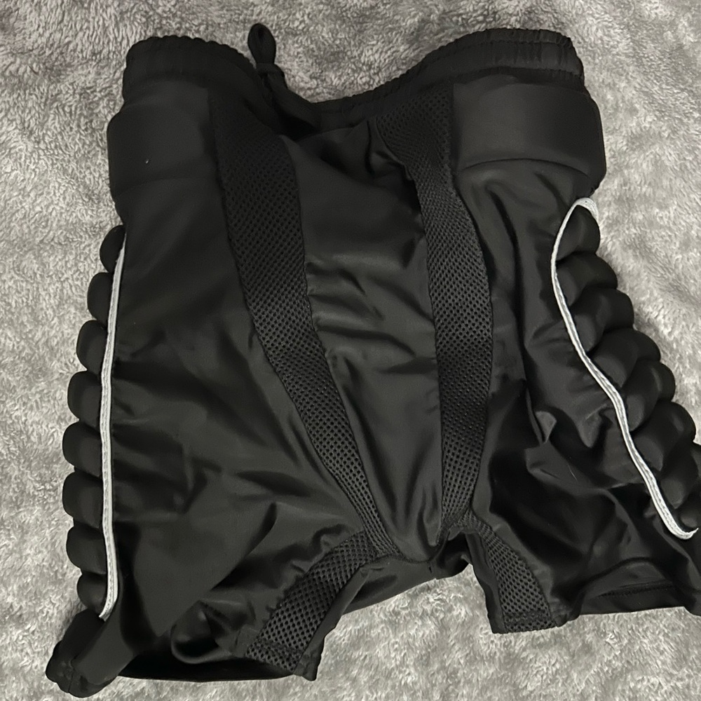 Black Padded Sports Shorts